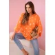 Sieviešu oranžā blūze Dorsi Blūzes un krekli
