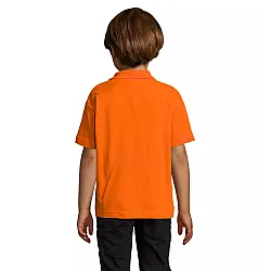 Oranžs polo krekls bērniem Izbaudiet