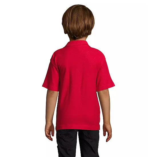 Bērnu sarkanais polo krekls Enjoy T-krekls