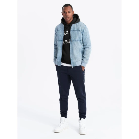 Vīriešu bomberjaka zilā krāsā Norvi V3 OM-JADJ-0163