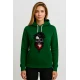 Sieviešu zaļš džemperis Polija galvaskauss PK4033
