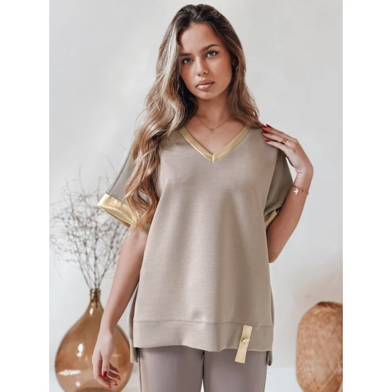 Sieviešu lielizmēra brūns krekls Shine RY2911