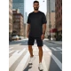 Vīriešu melns treniņtērps AX0799