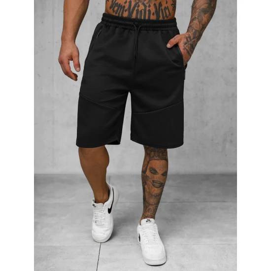 Vīriešu melni sporta šorti Novak JS/15K1822/3