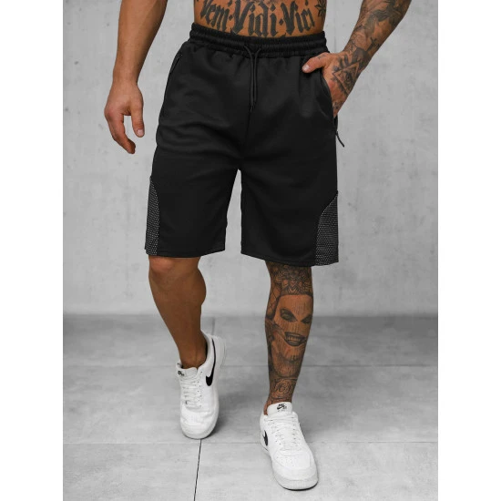 Vīriešu melni sporta šorti Frost JS/15K1827/3