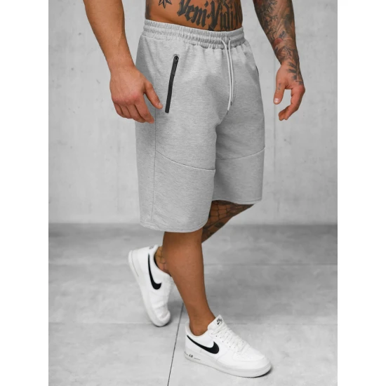 Vīriešu pelēkie sporta šorti Novak JS/15K1822/2