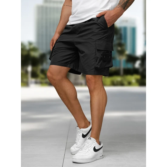 Vīriešu melni šorti Devon JS/27K6538/3