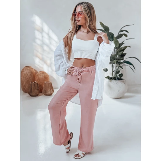 Sieviešu ikdienas bikses Fiona rozā krāsā UY2645