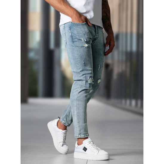 Vīriešu zili džinsi Styvin Džinsi un džogeri