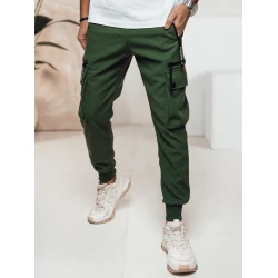 Vīriešu tumši zaļas bikses Rosko