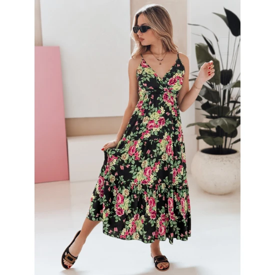 Sieviešu melna gara kleita Missblossy EY2621