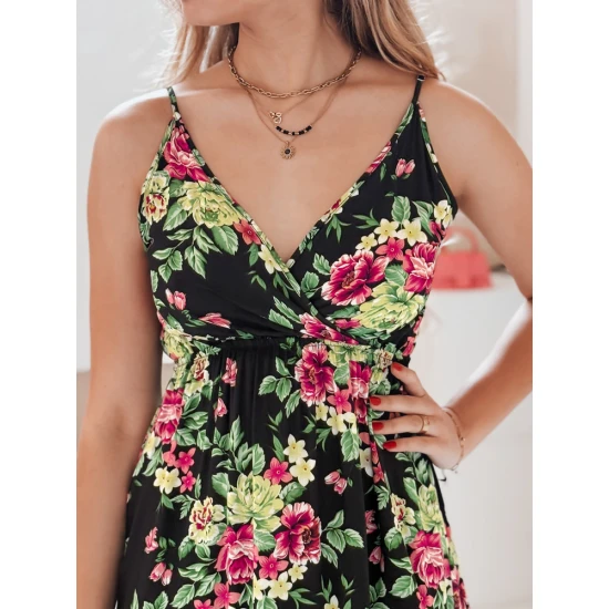 Sieviešu melna gara kleita Missblossy EY2621