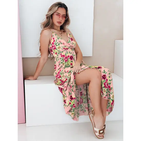 Sieviešu rozā gara kleita Missblossy EY2618
