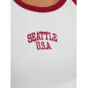 Sieviešu balts/arkans krekls Seattle USA JS/R61627