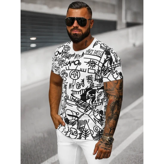 Vīriešu balts krekls Line O/T1269/1