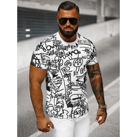 Vīriešu balts krekls Line O/T1269/1