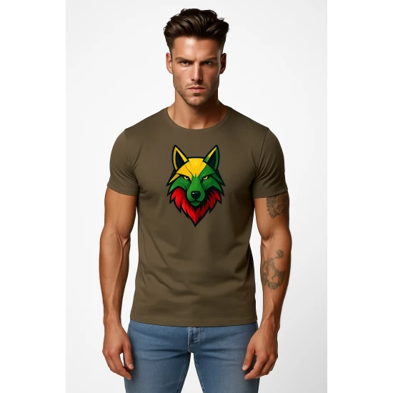 Vīriešu haki krekls Wolf PK4021