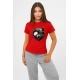 Sieviešu sarkans T-krekls Polija vilks PK4045