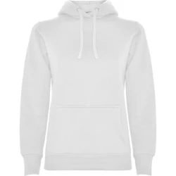 Sieviešu balts džemperis ar kapuci Urban women
