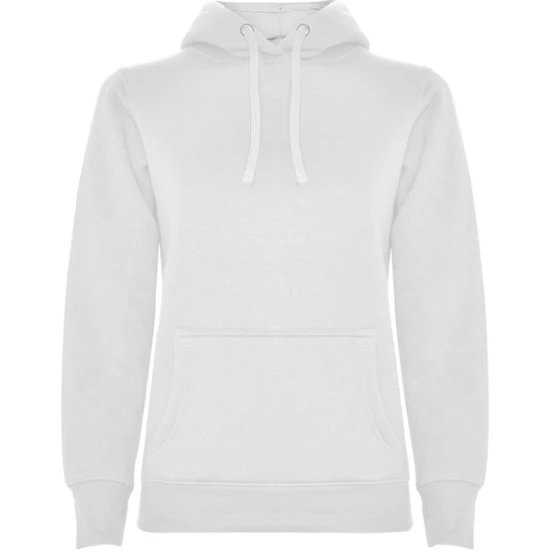 Sieviešu balts džemperis ar kapuci Urban women Džemperi ar kapuci Roly
