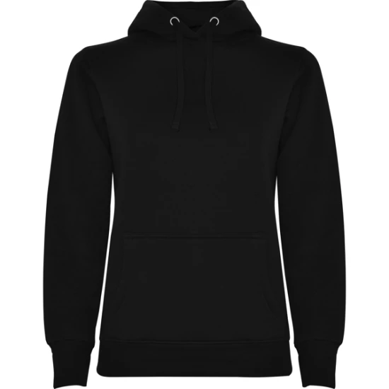 Sieviešu melns džemperis ar kapuci Urban women Džemperi ar kapuci Roly