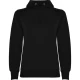 Sieviešu melns džemperis ar kapuci Urban women