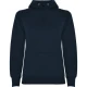 Sieviešu tumši zils džemperis ar kapuci Urban women