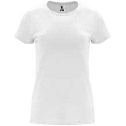 Sieviešu balts Kapri T-krekls