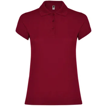 Sieviešu bordo polo krekliņš Star