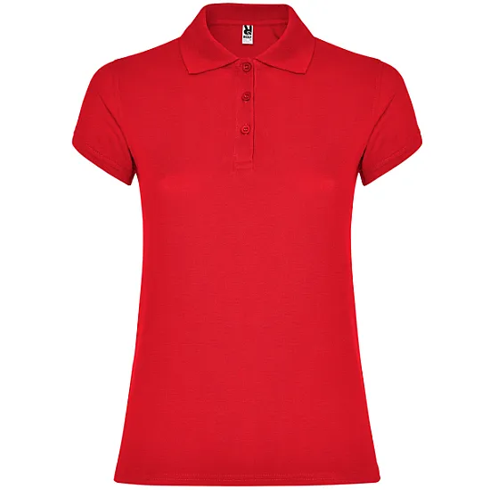 Sieviešu sarkans polo krekls Star T-krekls | Polo Roly