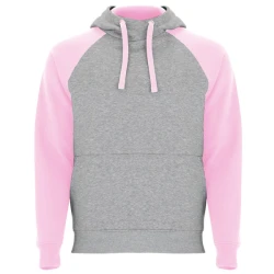 Bērnu pelēks/gaiši rozā džemperis Badet