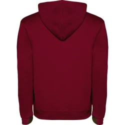 Bordo/pelēks džemperis ar kapuci Urban