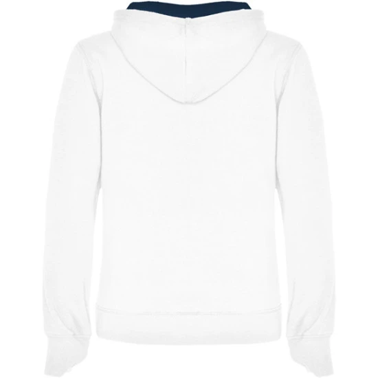 Sieviešu balts/tumši zils džemperis ar kapuci Urban women Džemperi ar kapuci Roly