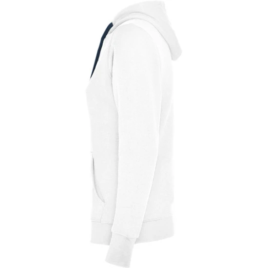 Sieviešu balts/tumši zils džemperis ar kapuci Urban women Džemperi ar kapuci Roly