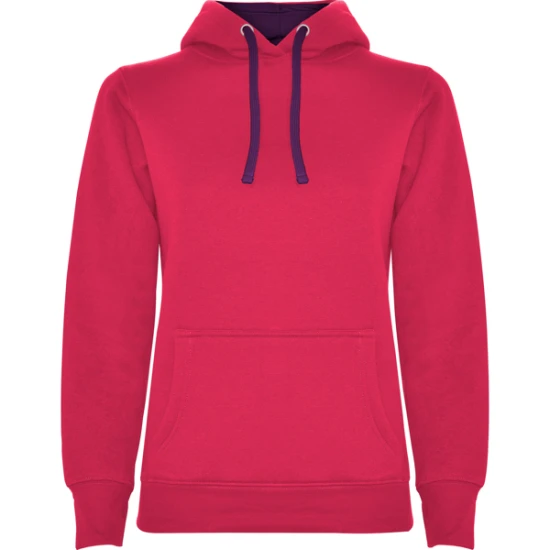 Sieviešu rozā/violeta džemperis ar kapuci Urban women Džemperi ar kapuci Roly