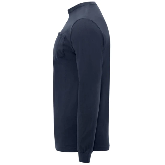 Vīriešu tumši zils krekls ar garām piedurknēm Shiba T-krekls | Polo Roly