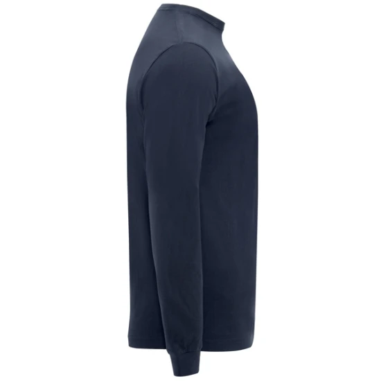 Vīriešu tumši zils krekls ar garām piedurknēm Shiba T-krekls | Polo Roly