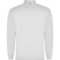 Bērnu balts polo krekls ar garām piedurknēm Carpechild