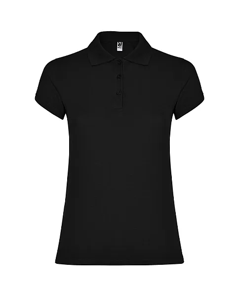 Sieviešu melns polo krekliņš Star