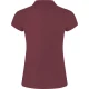 Sieviešu bordo krāsas vīna polo krekliņš Star T-krekls | Polo Roly