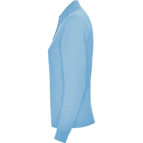 Sieviešu gaiši zils polo krekls ar garām piedurknēm Estrella T-krekls | Polo Roly