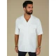 Vīriešu balts krekls ar īsām piedurknēm Kenat Krekli