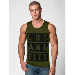 Vīriešu tumši zaļš krekls Los Angeles