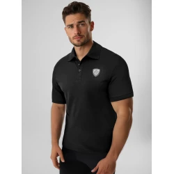 Vīriešu melns polo krekls Sharp