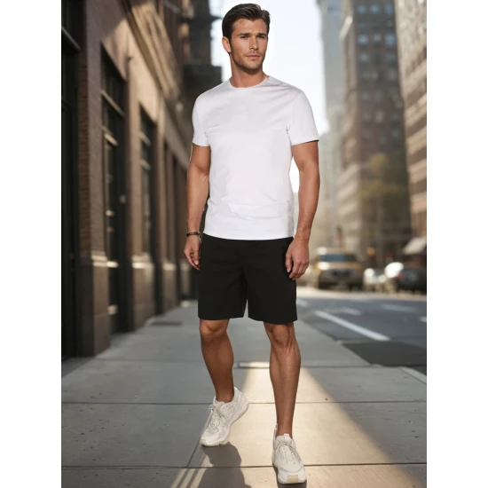 Vīriešu melni šorti Anet Šorti