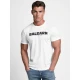 Vīriešu balts T-krekls Balearn T-krekls ar saukļiem