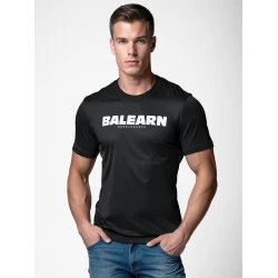 Vīriešu melns T-krekls Balearn