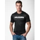 Vīriešu melns T-krekls Balearn T-krekls ar saukļiem