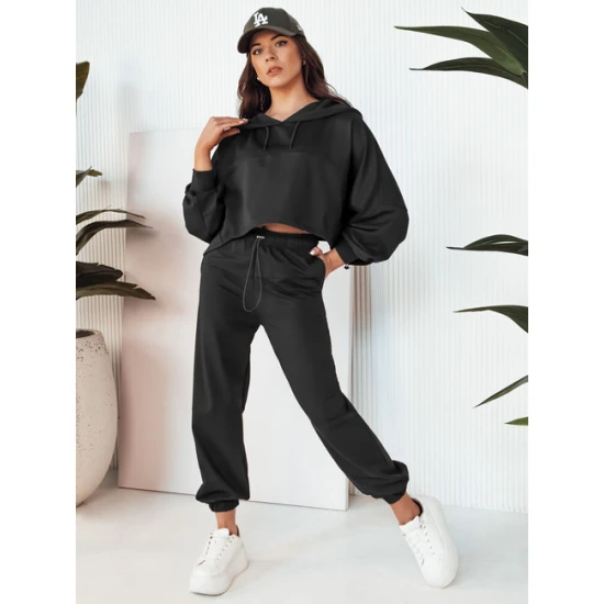 Sieviešu melns treniņtērps Bistan Sieviešu uzvalki