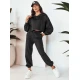 Sieviešu melns treniņtērps Bistan Sieviešu uzvalki